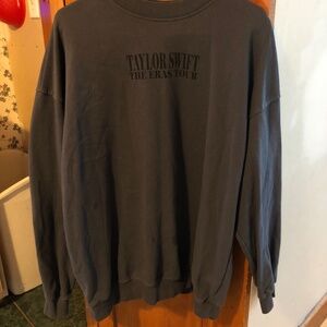 Taylor Swift Eras Tour Grey Crewneck Size Large Made in Egypt official Merch